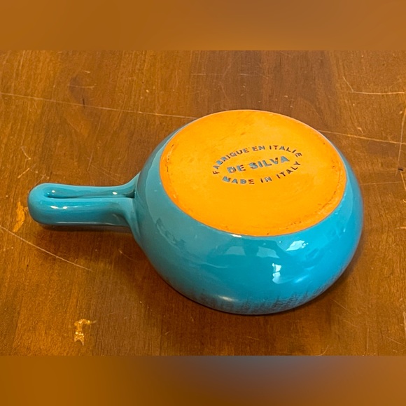 VTG De Silva Terracotta Handled Chili/Onion Soup Bowls Made in Italy. Set Of 3 - Picture 6 of 15